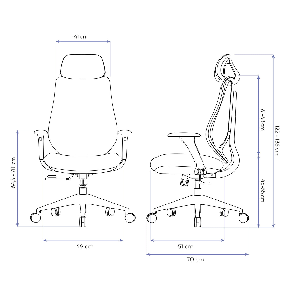 Cadeira Ergonômica Elements Galatea